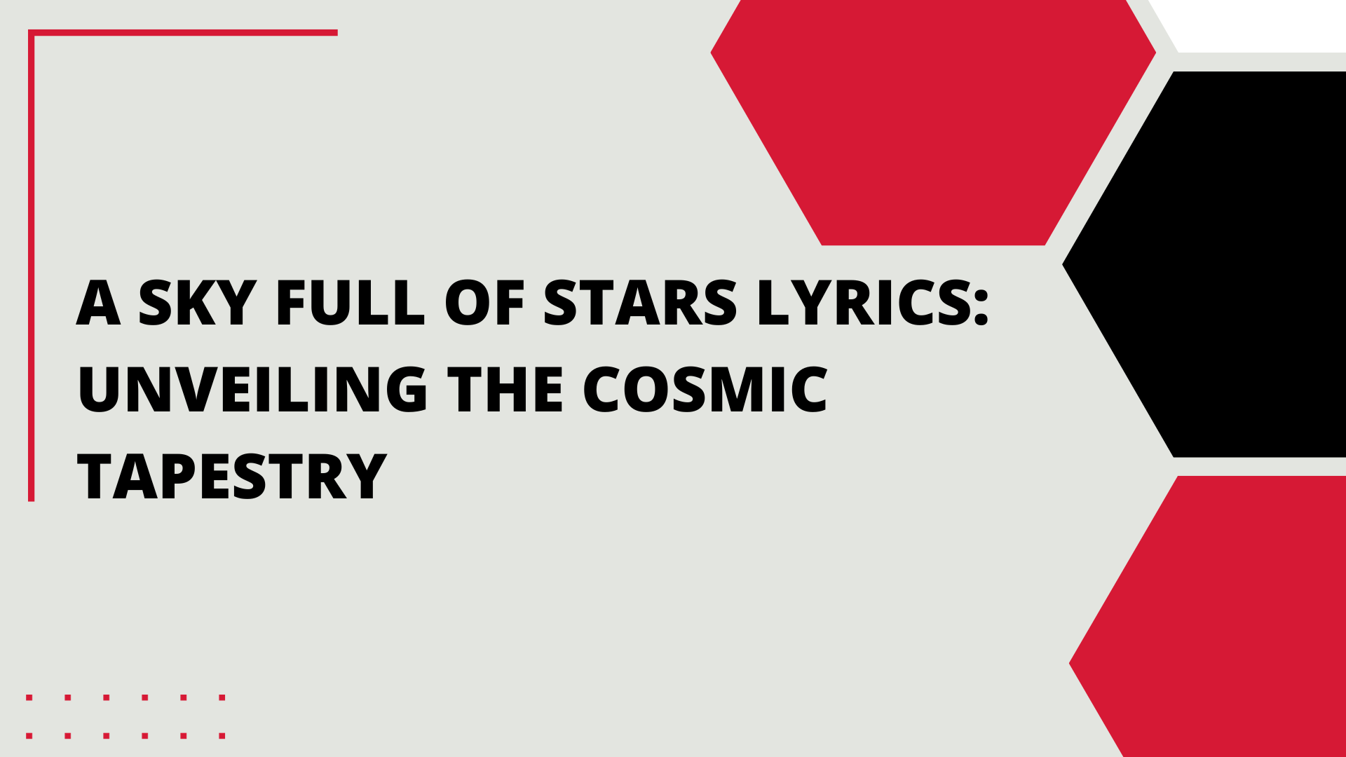 sky full of stars bruno mars lyrics